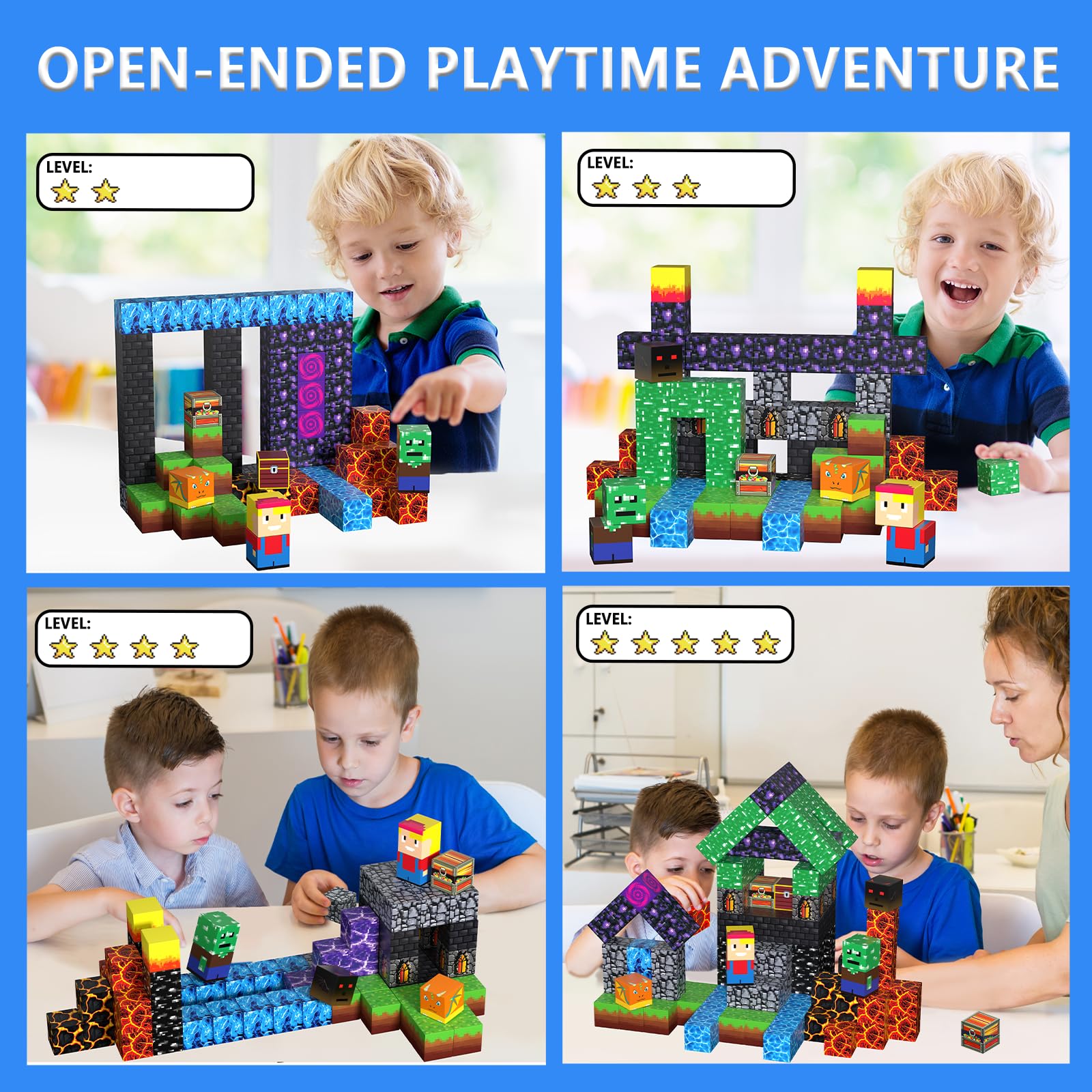 Riomuru gift-ready magnetic block set ideal for holidays.