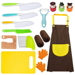 RISICULIS wooden toddler knife for safe learning and precise slicing.