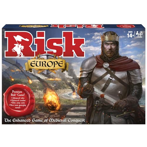Winning Moves Risk Europe enhanced-combat scene highlights tactical depth and variety