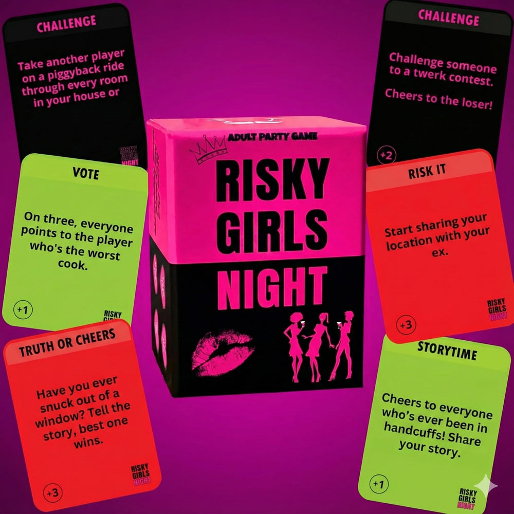 Risk It or Drink It cards types illustrate four moods for daring fun.