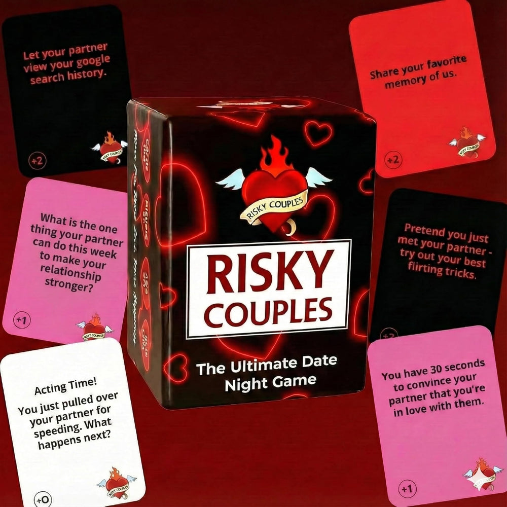Risky Couples card types across four categories for playful challenges