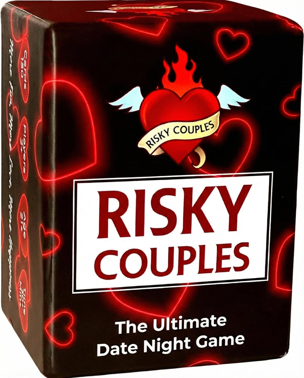 Risky Couples deck setup with elegant cards for date night