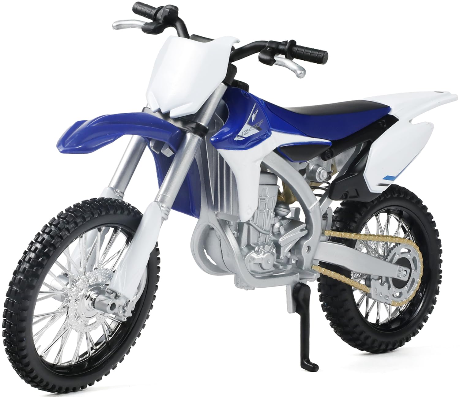 Risopen dirtbike toy front view, ideal desk display and play.