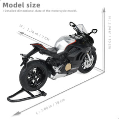 Risopen Ducati V4S die-cast alloy body for durable display piece.