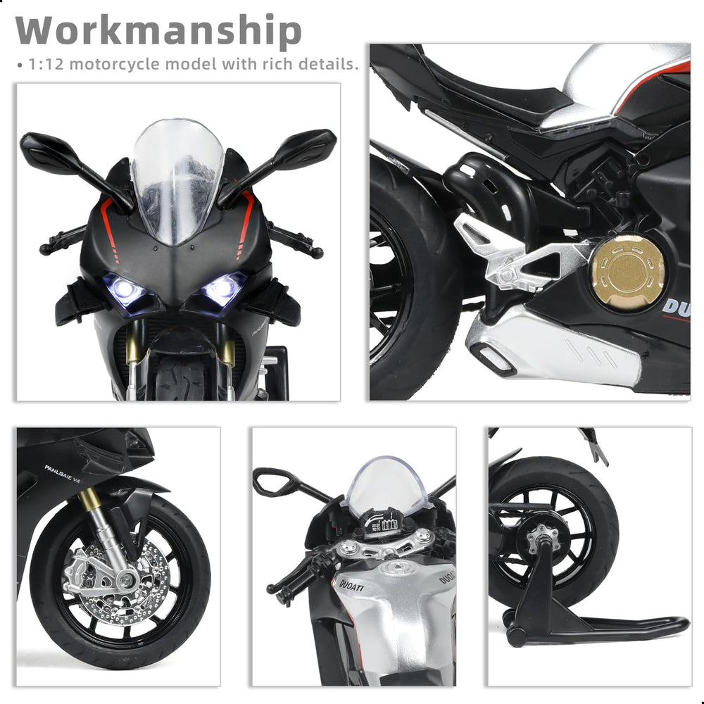 Risopen Ducati V4S model with sound and light features for realism.