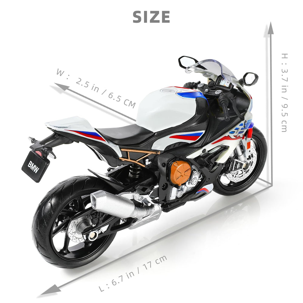 Risopen S1000RR 1:12 die-cast wheel and tire detail for realistic posing.