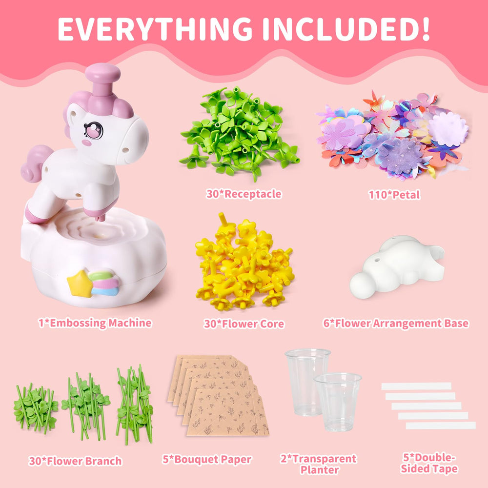 RISUNTOY Flower Press Kit wraps and tapes for secure bouquet assembly.