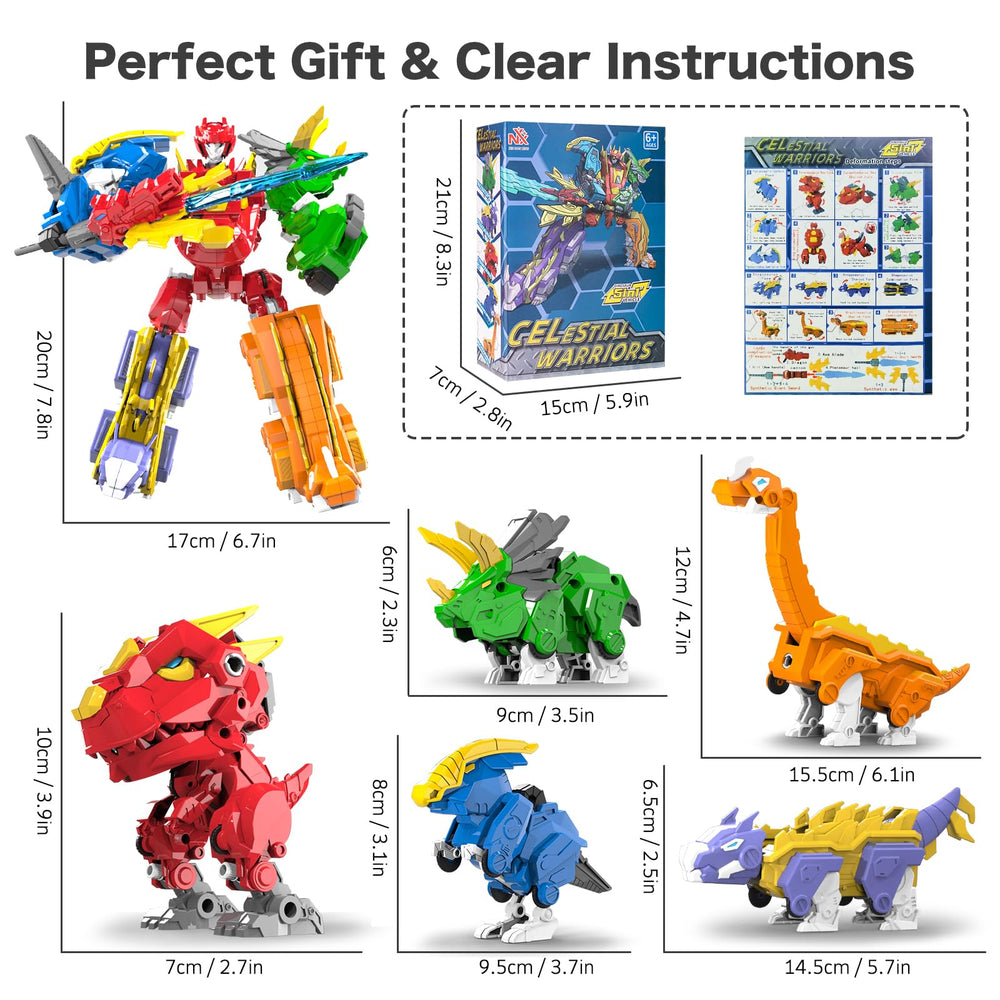 RISUNTOY gift-ready dino robot set, ideal for STEM-inspired surprises.