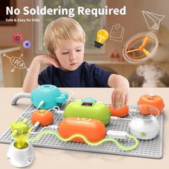 RISUNTOY STEM kit RGB light providing colorful LED experiments.
