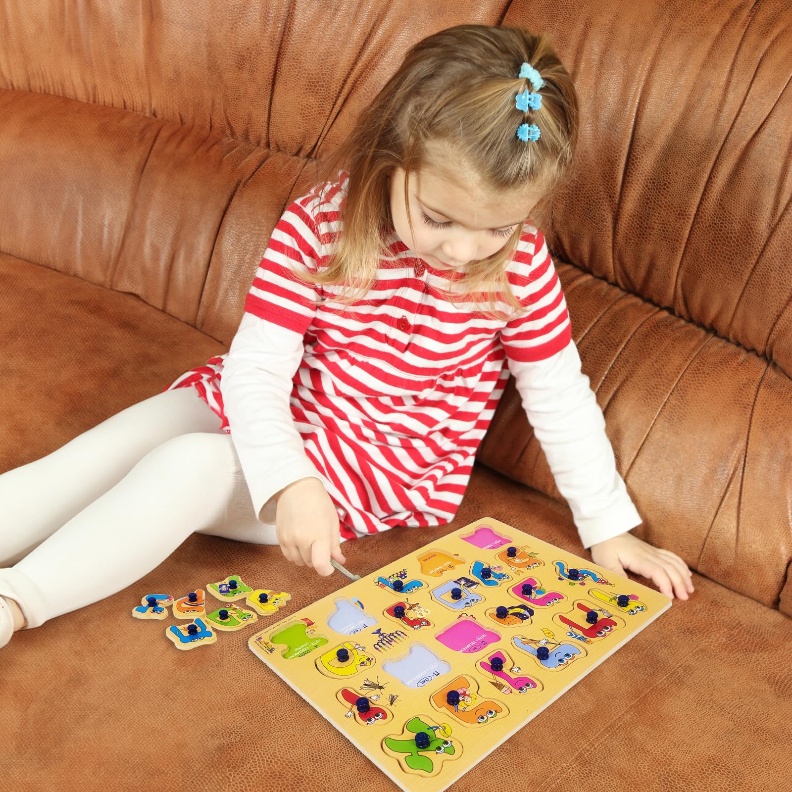 Rite Lite Alef Bais Puzzle durable wood for home or classroom