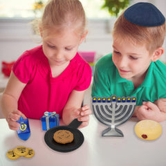 Rite Lite My First Chanukah Play Set Latke pan enhances pretend cooking playtime.