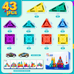 RiteHold magnetic tiles with cars sparks imaginative play on the go