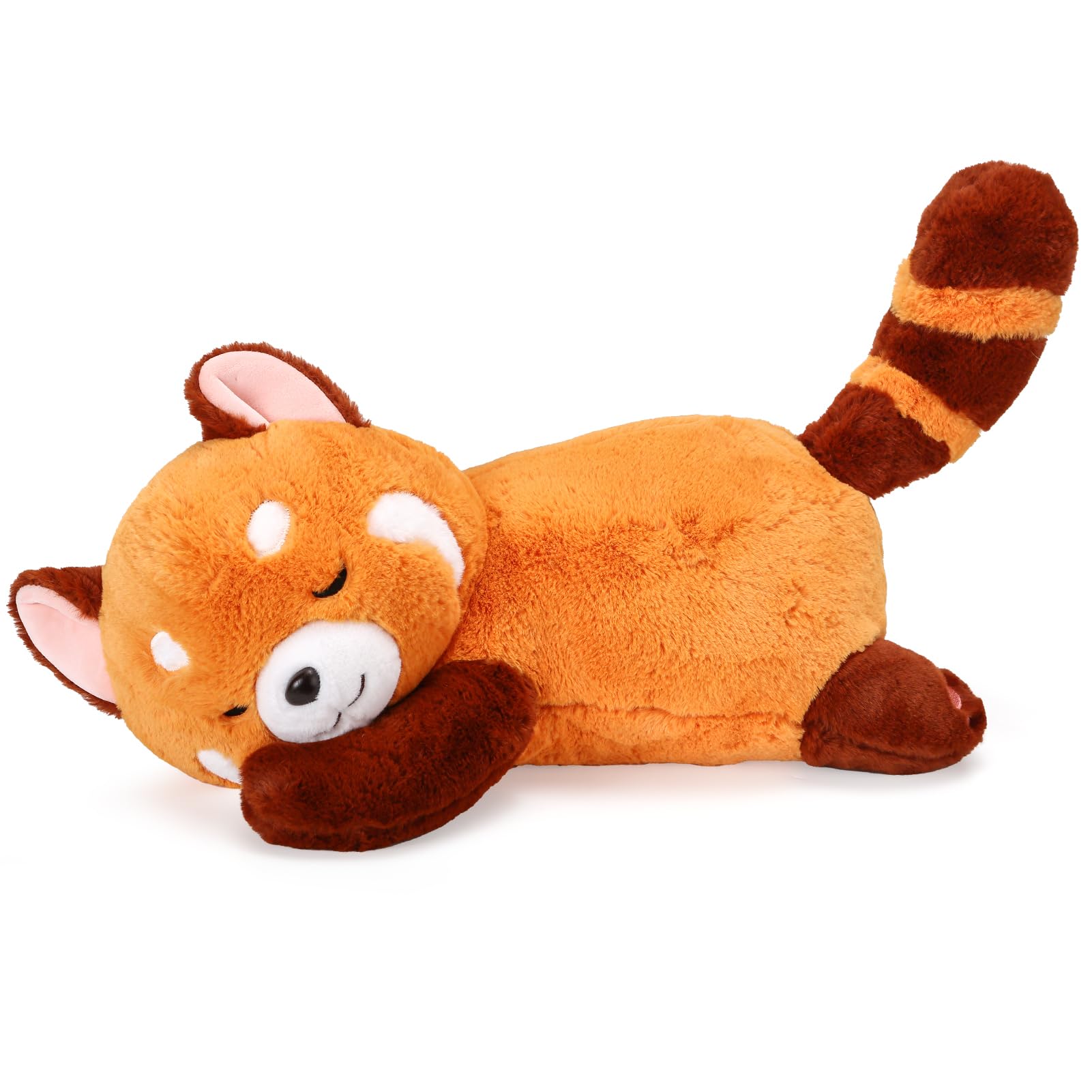 Riuhot Big Red Panda pillow soft fur detail for comfort