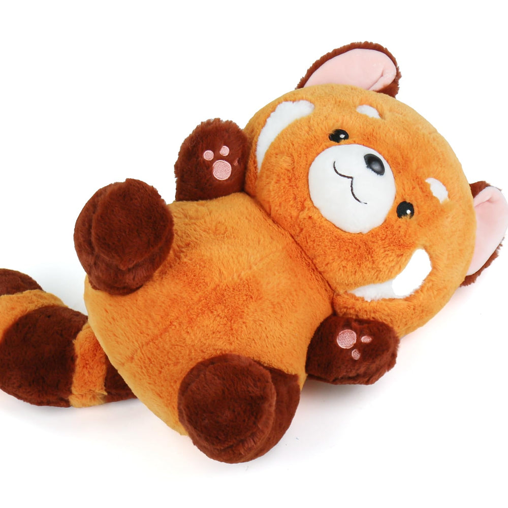 Riuhot Big Red Panda Plush care instructions suggest gentle hand washing.