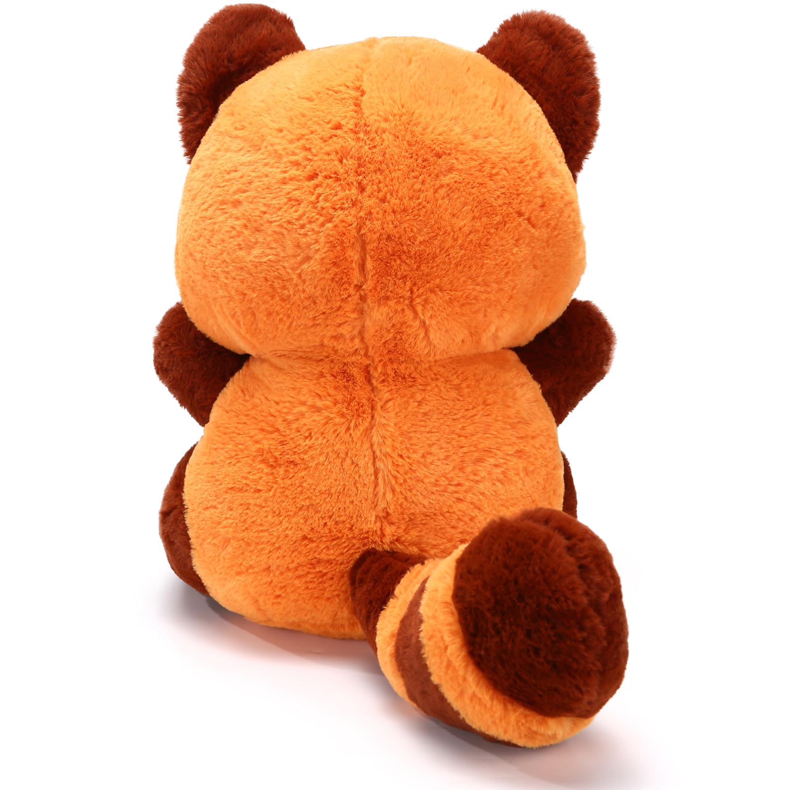 Riuhot Big Red Panda Plush full-length shows the 13.7-inch cuddly size.