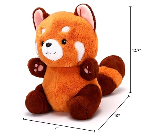 Riuhot Big Red Panda Plush packaging demonstrates dust protection during shipping.