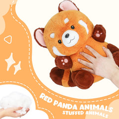 Riuhot Big Red Panda Plush safety tested for children and peace of mind.