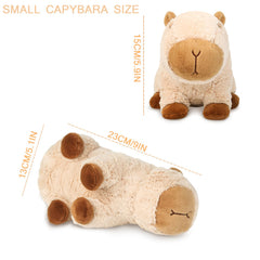 Riuhot Capybara plush eye detail highlights its inviting, kid-friendly look.
