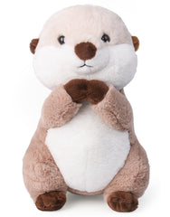 Riuhot otter plush face detail highlighting its adorable expression.