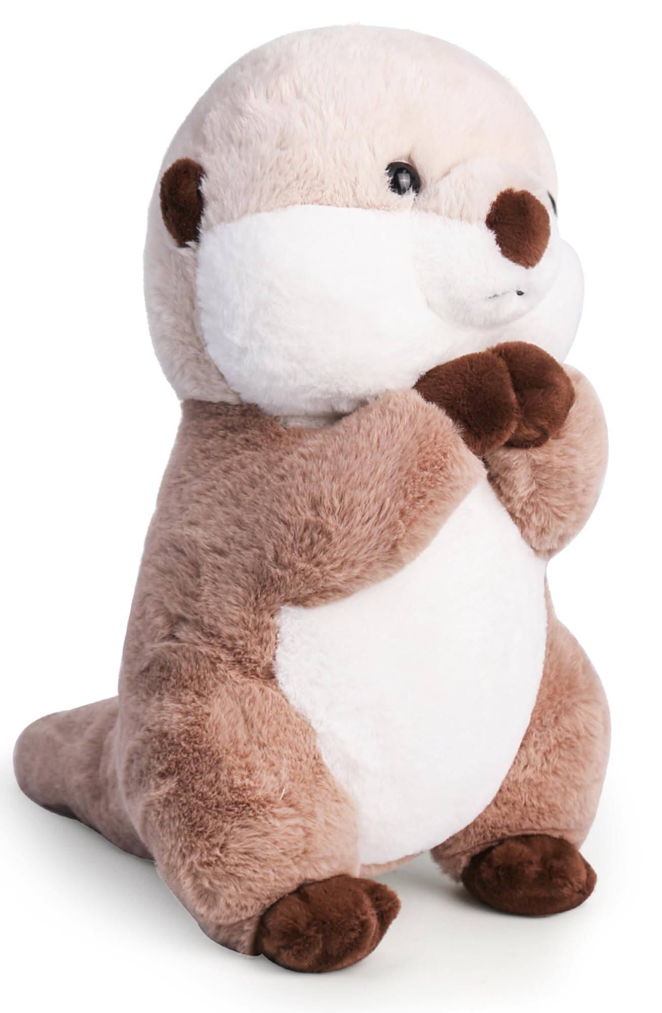 Riuhot otter plush full view, a cuddly companion for bedtime and play.