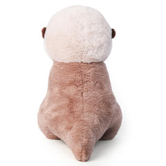 Riuhot otter plush hands pose inviting imaginative play.