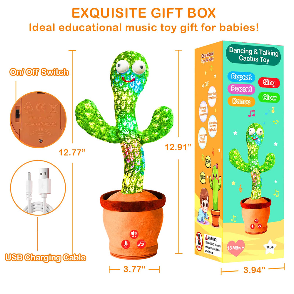 River Mill cactus toy supports baby playtime and motor exploration.