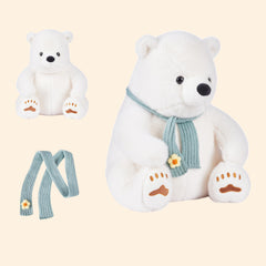 Riverwar Polar Bear Plush in a snuggle-ready pose for comforting hugs.