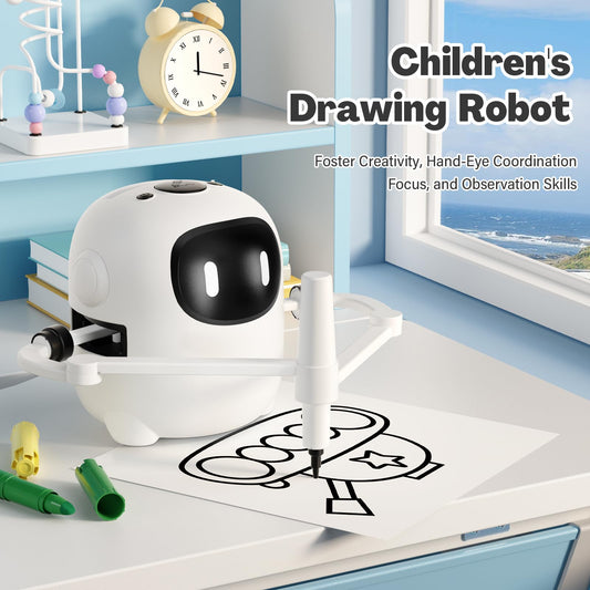 RIVGOT drawing robot Montessori education promoting hands-on learning and creativity.