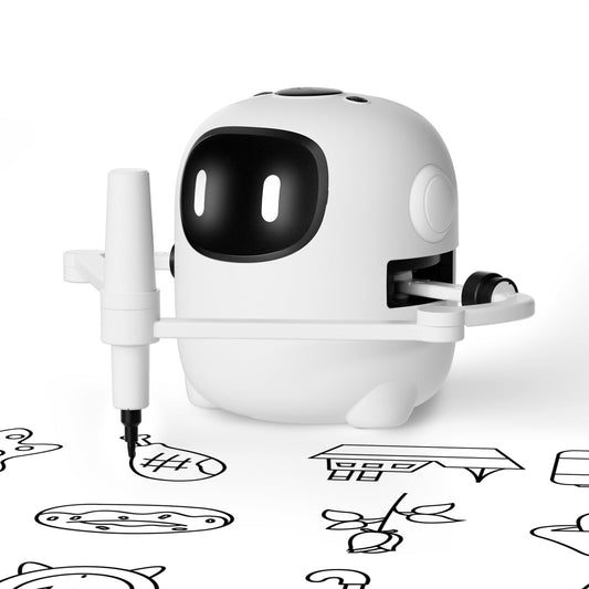 RIVGOT drawing robot with cards guides kids through step-by-step drawings.
