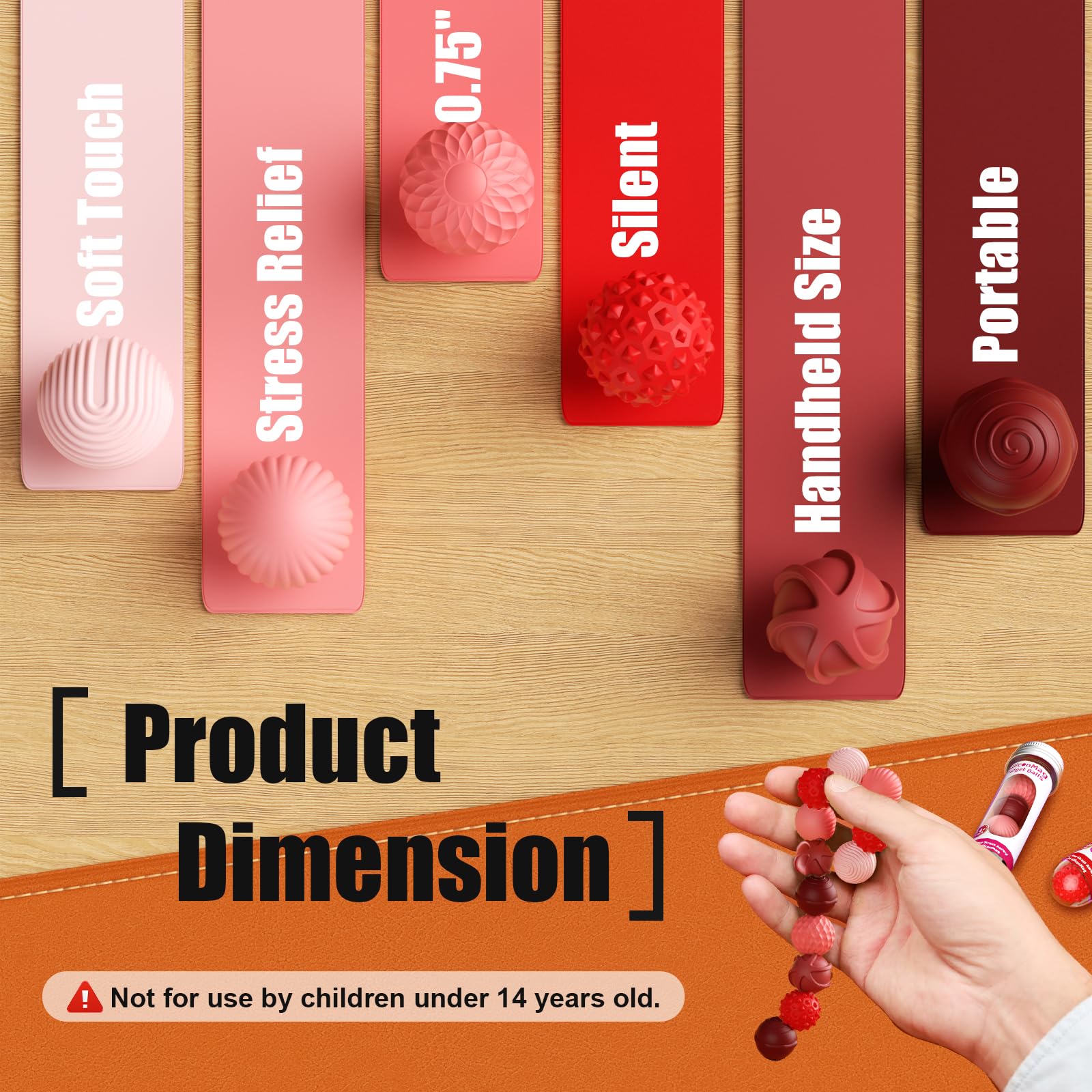RIVGOT durable, easy-clean silicone balls designed for daily use.