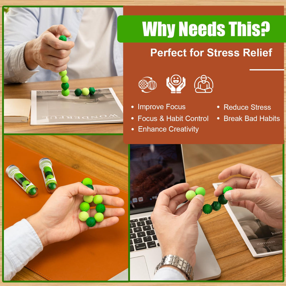 Compact, portable silicone magnetic balls ideal for on-the-go use.