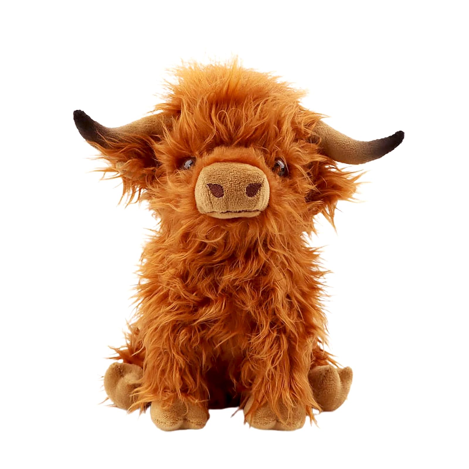 rivoeis Highland cow plush close-up fur texture for lifelike cuddling