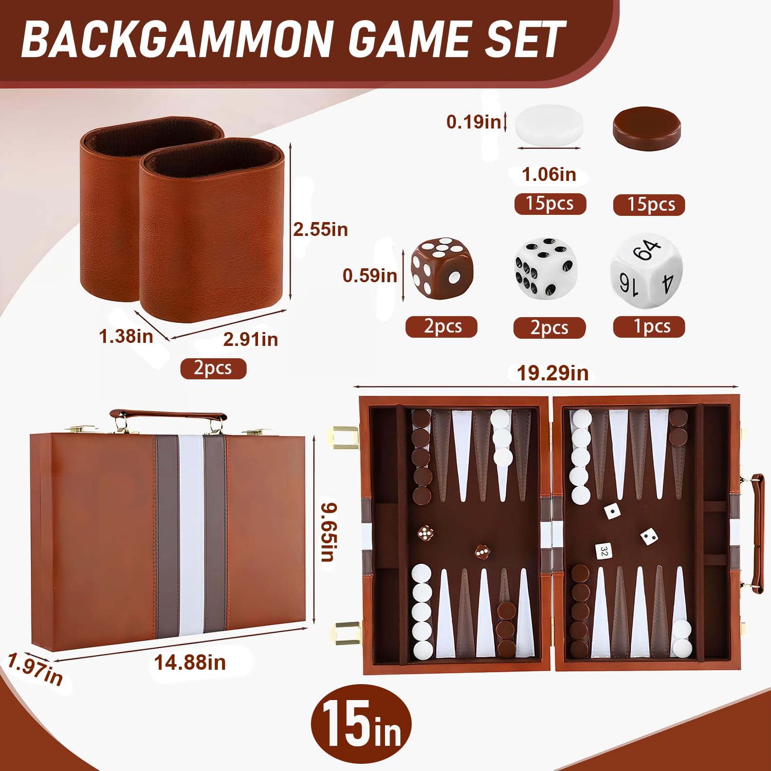 RIZENCE deluxe PU leather case protecting your set on the go.
