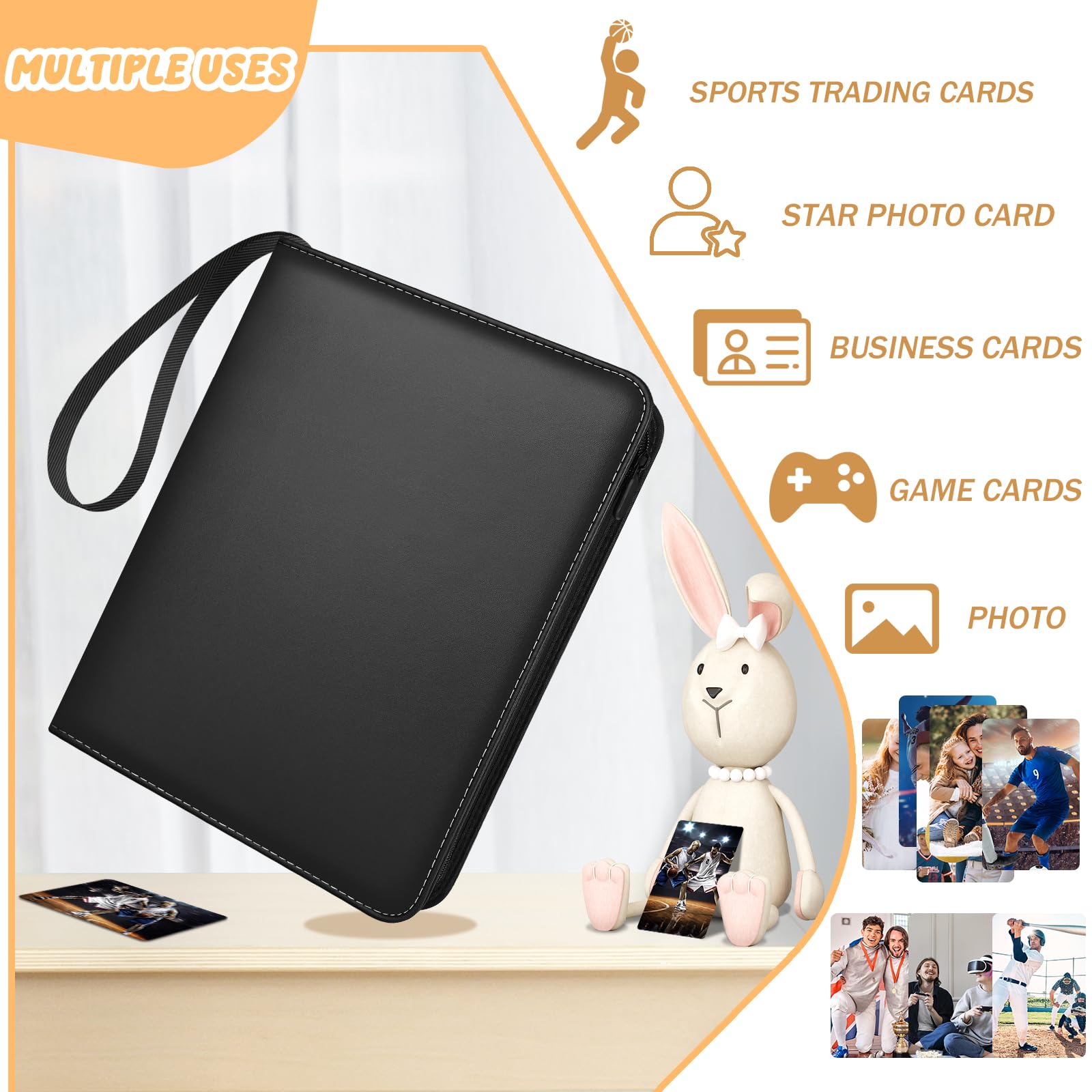 RJVW compatibility with baseball, basketball, football and TCG cards.