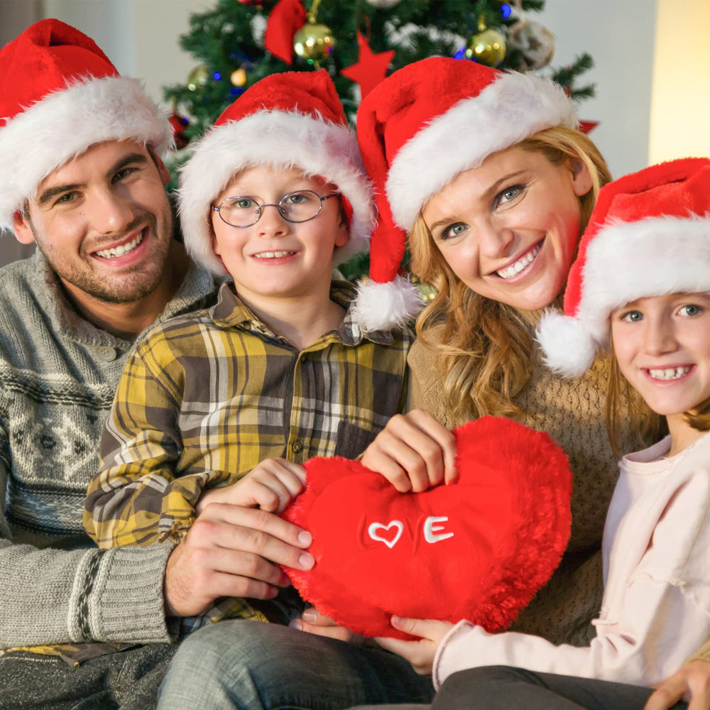 RJVW baby Santa hat used as party decorations and costumes.