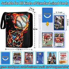 Rkssws 400-pocket capacity holds up to 400 cards.