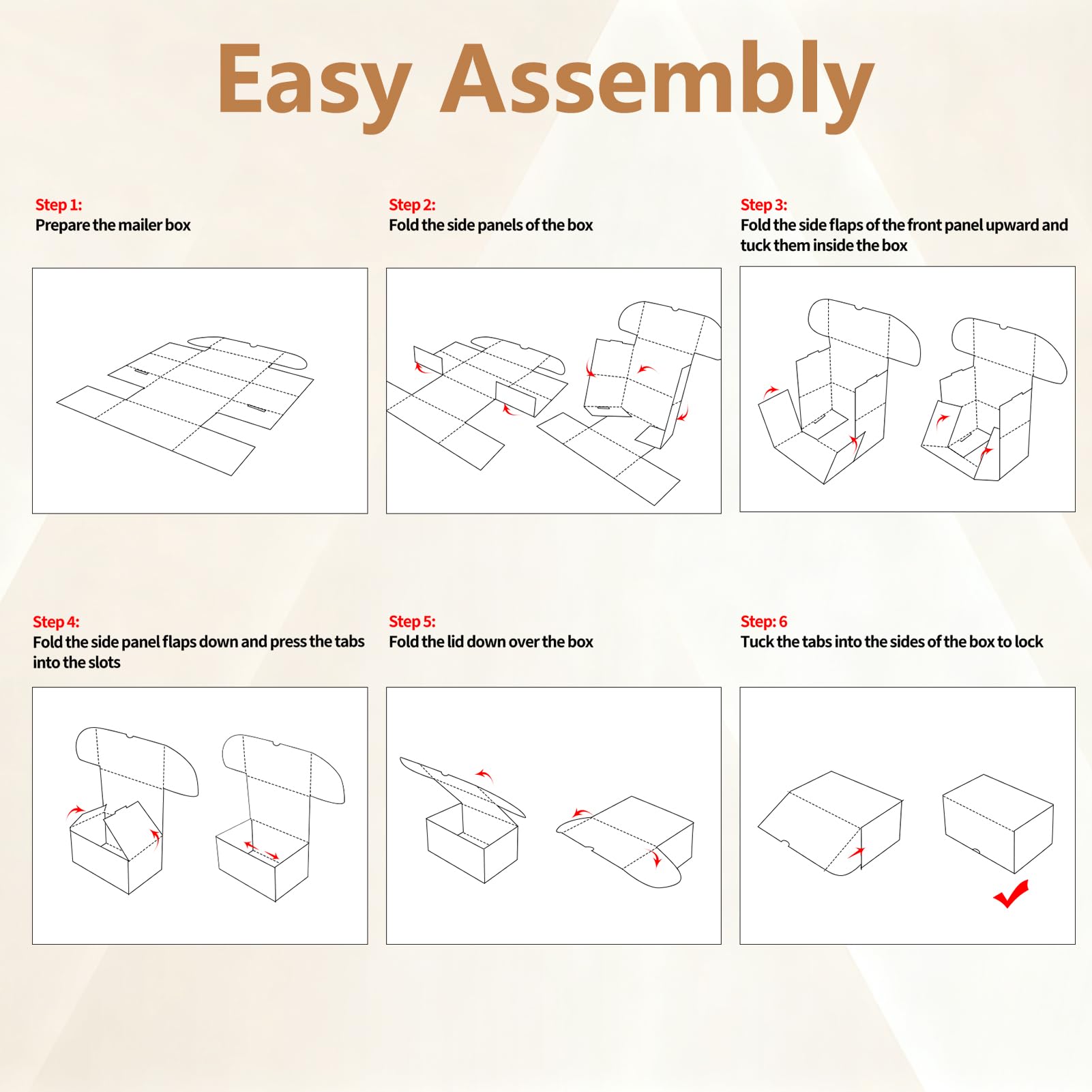 RLAVBL easy-assembly design requiring no tape or glue