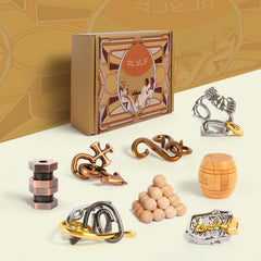 RLYLF 8-Pieces IQ Logic Training Puzzle in family-play setup encourages cooperative thinking