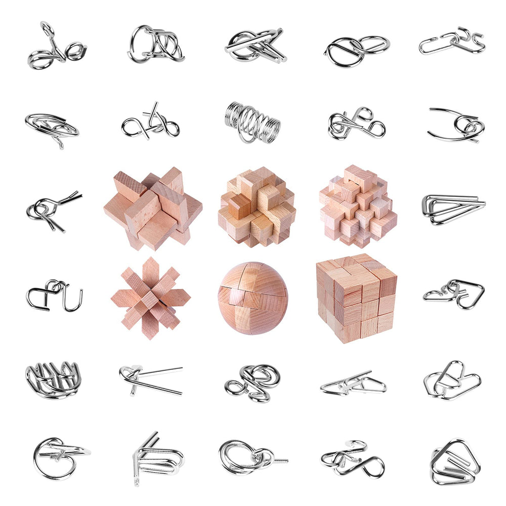 RLYLF brain teaser wooden puzzle assembly enhances focus during study sessions
