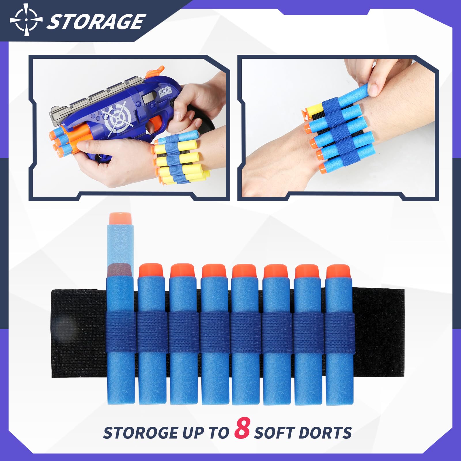 RLZHLYC elastic wrist bands support longer shooting sessions.
