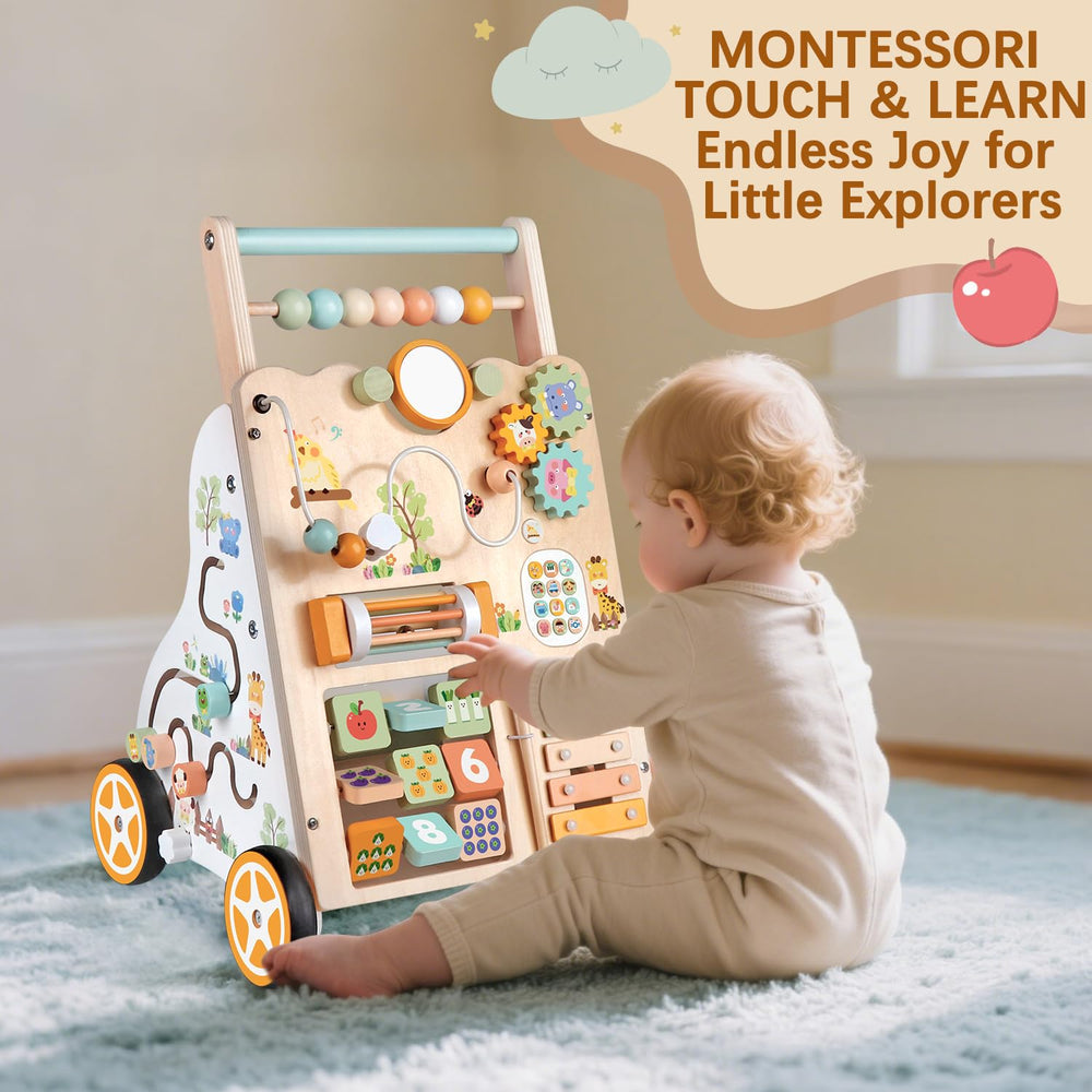 Rmischolar baby push walker child using the product during playtime