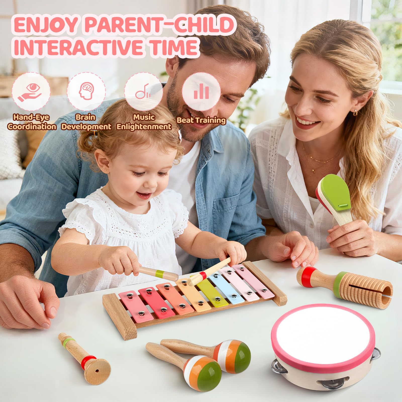 Rmischolar wooden clapper provides quick tempo and tactile engagement.
