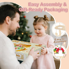 Rmischolar Farm Activity Table peek-a-boo barn doors invite exploration.