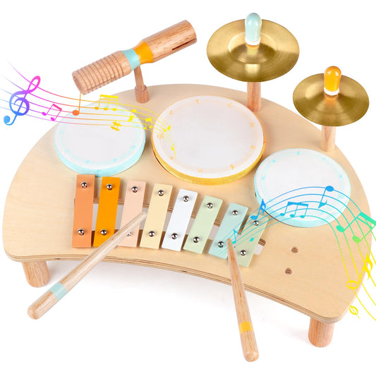 Rmischolar Kids Drum Set xylophone close-up for sensory exploration and rhythm learning