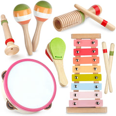 Rmischolar Rainbow xylophone with mallets promotes early rhythm exploration.