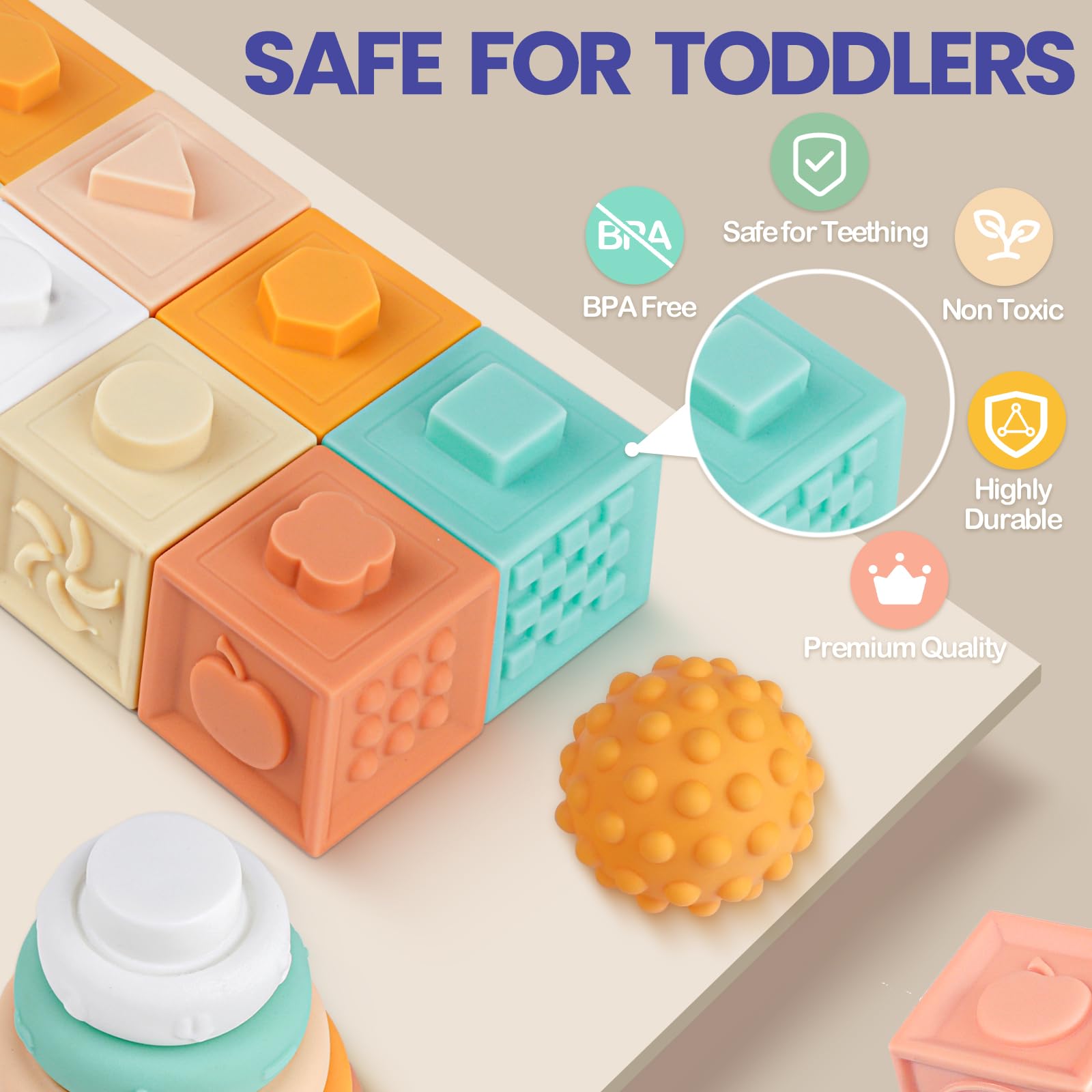 Rmischolar wooden shape sorter and blocks fostering problem-solving and organization