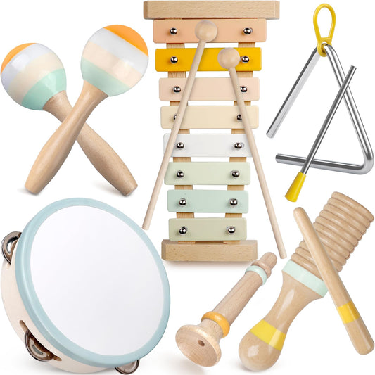 Rmischolar xylophone with mallets for early rhythm exploration