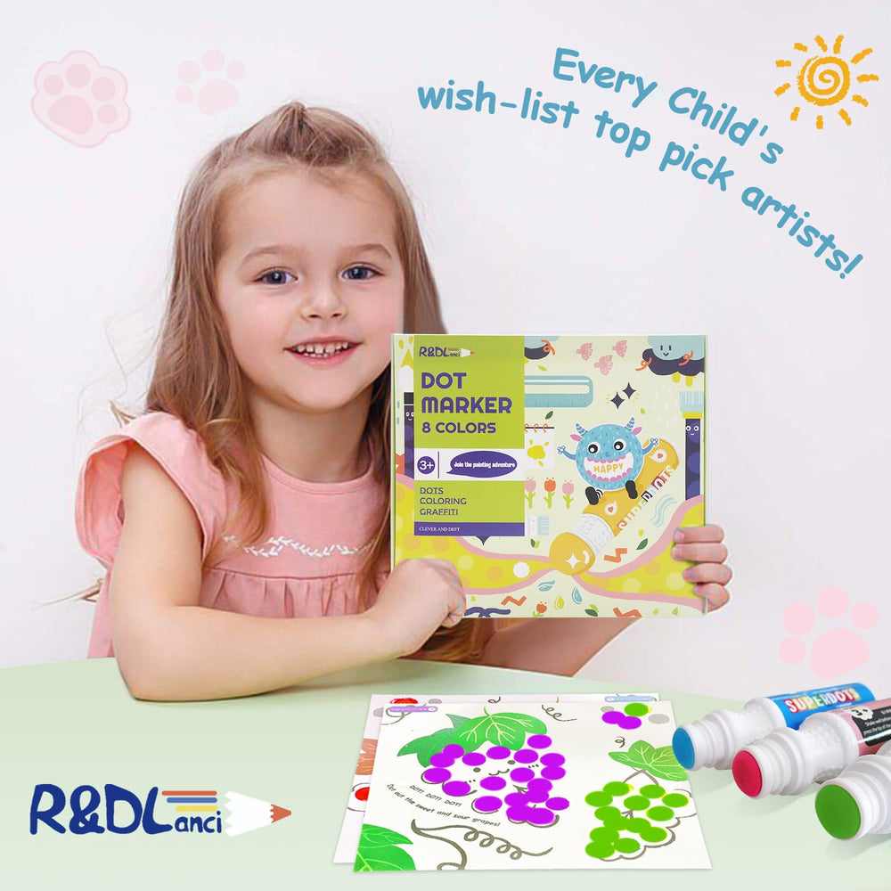 R&DLanci included 6 stencils and toddler apron for organized crafting.
