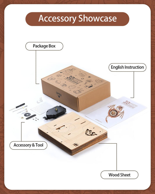 Rnfinewow wooden puzzle pieces detailed with a dragon invite family-friendly problem-solving.