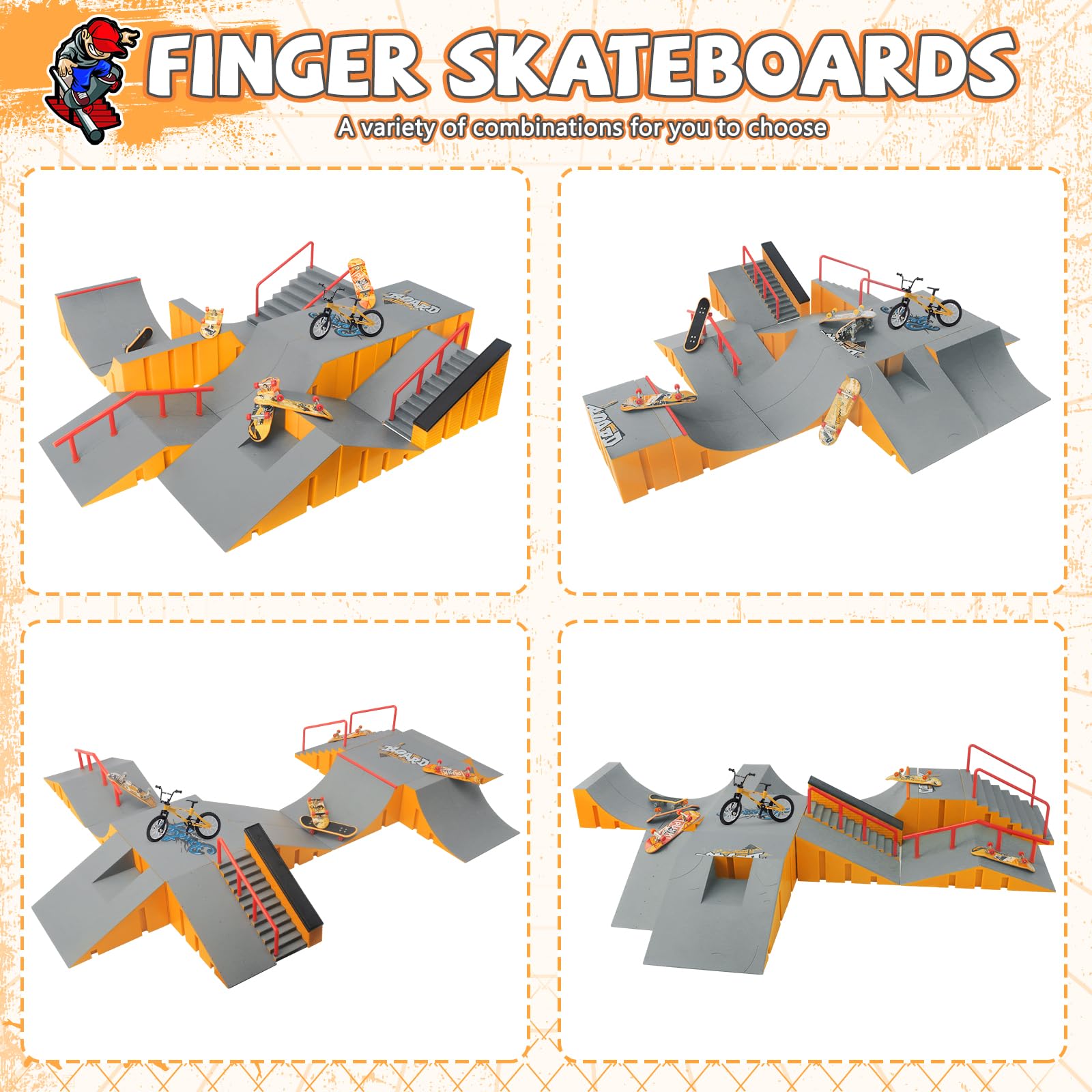 RNGODO eight fingerboards for varied grip and control